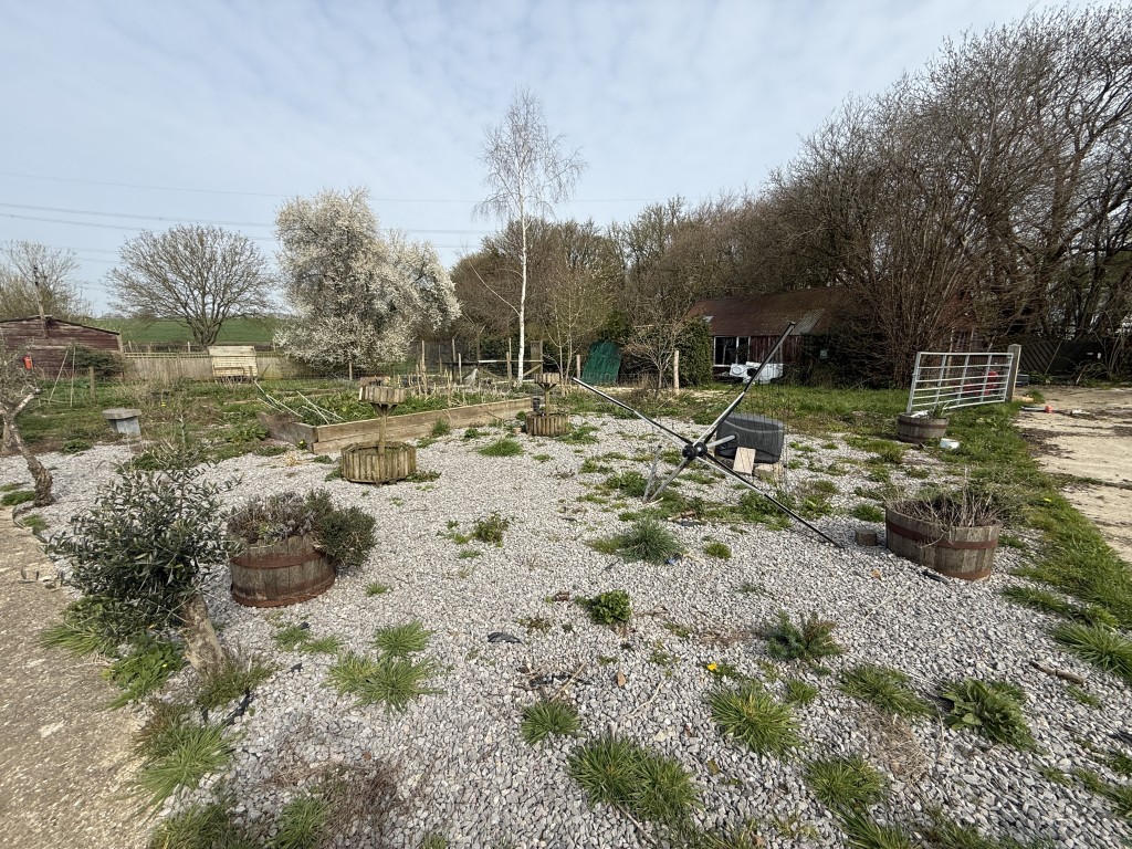 Lot: 144 - DETACHED COTTAGE WITH OUTBUILDING AND STABLES ON A SITE MEASURING OVER SIX ACRES - One of the outside areas